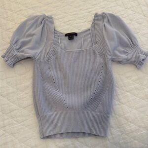 french connection periwinkle puff sleeve Knit Top